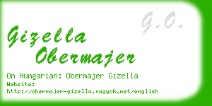 gizella obermajer business card